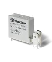 457170121310 Finder Fast-On Terminal. Power Relay, 12V dc Coil, 16A Switching Current, SPDT
