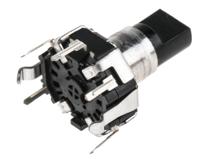 ec12d1524403 Alps Alpine 15 Pulse Incremental Mechanical Rotary Encoder with a 5.975 mm Flat Shaft (Not Indexed), Through Hole