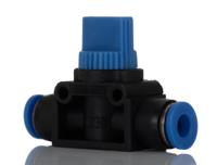 916-0968 RS PRO Rotary Knob Pneumatic Relay Pneumatic Manual Control Valve HVFF Series, 6mm, III B