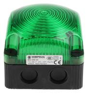 85320060 Werma BWM 853 Series Green Steady Beacon, 115 → 230 V ac, Surface Mount, Wall Mount, LED Bulb, IP66, IP67