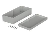 03251000 Bopla Euromas Series Light Grey ABS Enclosure, IP66, Light Grey Lid, 360 x 160 x 100mm