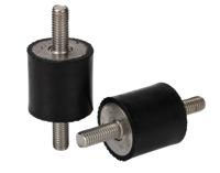 185-4486 RS PRO Cylindrical M8 Anti Vibration Mount, Male to Male Bobbin with 42.32kg Compression Load