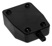 192-0800 RS PRO Black ABS Enclosure, IP20, IK03, 84.8 x 60.8 x 32mm