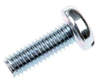 560-861 RS PRO Slot M4 Pan Steel Machine Screws DIN 85 x 12.0mm