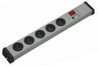 0206x02052300 Bodo Ehmann Type E - French 5 Gang Power Distribution Unit, 16A, 250 V, Surge Protected