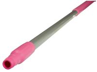 29371 Vikan Pink Anodised Aluminium, Polypropylene Mop Handle, 1.51m