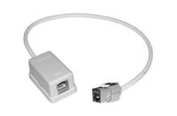 286-1572 RS PRO 2-Port RJ45 Extender, Cat6a, Shielded