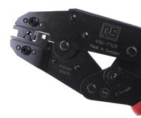 456-7709 RS PRO Hand Ratcheting Crimp Tool for Flag Shoe Flat Connectors, 0.75 → 2.5mm² Wire
