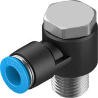 qslv-14-8-50 Festo Elbow Threaded Adaptor, R 1/4 Male to Push In 8 mm, Threaded-to-Tube Connection Style, 130753
