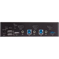 sv231hu34k6 StarTech.com 2 Port USB HDMI KVM Switch, 3.5 mm Stereo 3840 x 2160 (At 60 Hz) Maximum Resolution