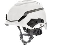 10194791 MSA Safety V-Gard H1 White Safety Helmet with Chin Strap, Adjustable