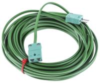 768-6594 RS PRO Type K Thermocouple Cable/Wire Extension Lead, 10m, Unscreened, PVC Insulation, +105°C Max, 7/0.2mm