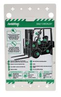 flt-gb-eti-51-a Brady Red on White Safety Forklift Tag, English Language, 1 per Pack