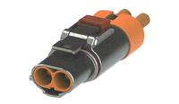 pl182x-61-6 Amphenol Industrial Powerlok Connector, 2 Way, 60A, Female to Male, PL182, Cable Mount, 1.0 kV
