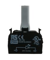 188-1184 RS PRO Light Block, 24V ac/dc, Green Light