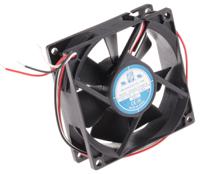 619-7116 RS PRO Axial Fan, 12 V dc, DC Operation, 68m³/h, 2.9W, 180mA Max, 80 x 80 x 25mm