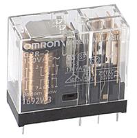 g2r-2-ac120 Omron PCB Mount Power Relay, 110V ac Coil, 5A Switching Current, DPDT