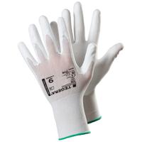 778-9 Tegera TEGERA White Nylon Nylon Work Gloves, Size 9, Polyurethane Coating