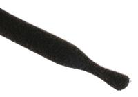 285-4584 RS PRO Cable Tie, Hook and Loop, 305mm x 12 mm, Black Fabric, Pk-25