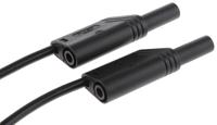 934087100 Hirschmann Test & Measurement Test lead, 32A, 1000V ac/dc, Black, 500mm Lead Length