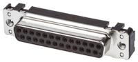 09663117501 HARTING D-Sub Standard 25 Way Through Hole D-sub Connector Socket, 2.76mm Pitch, with M3 Threaded Inserts