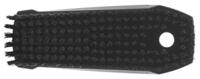 64409 Vikan Hard Bristle Black Scrubbing Brush, 17mm bristle length, Polyester bristle material