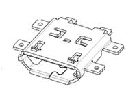47491-0001-tr425 Molex Right Angle, PCB Mount, Socket- Single Port Type Micro B 2.0 USB Connector