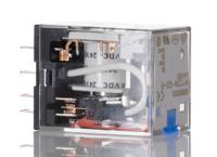 my2in-gs-r-dc24 Omron Plug In Latching Power Relay, 24V dc Coil, 10A Switching Current, DPDT