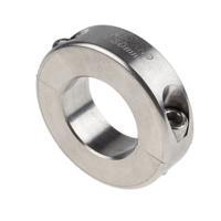 msp-30-ss Ruland Shaft Collar, Two Piece, Clamp Screw, Bore 30mm, OD 54mm, W 15mm, Stainless Steel