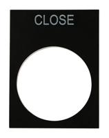 175-3955 RS PRO Legend Plate for Use with Ptec Push Button, Close