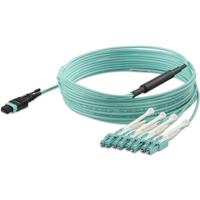 mpo8lcpl5m StarTech.com MPO to LC Multi Mode OM3 Fibre Optic Cable, 50/125μm, Aqua, 5m