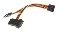 11031041-25 Roline Male SATA Power to Female SATA Power x 3 Cable, 200mm
