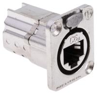 ne8fdx-p6 Neutrik, etherCON CAT6A D shape Connector for use with etherCON Connectors