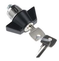 f383-01-1-405e Euro-Locks a Lowe & Fletcher group Company Camlock, 16mm Panel-to-Tongue, 23 x 20.2mm Cutout, Key Unlock
