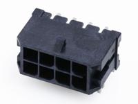 2182160410 Molex 218216 Series Right Angle Surface PCB Header, 4 Contact(s), 3 mm Pitch, 2 Row, Shrouded