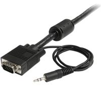 mxthqmm5ma StarTech.com Male 3.5mm Stereo Jack, VGA to Male 3.5mm Stereo Jack, VGA Cable, 5m Black