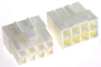 vlp-08v JST, VL Male Connector Housing, 6.2mm Pitch, 8 Way, 2 Row