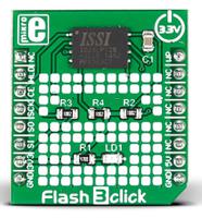 mikroe-2374 MikroElektronika MIKROE-2374, Flash 3 click Serial Flash Development Board for ISSI IS25LP128 for MikroBUS