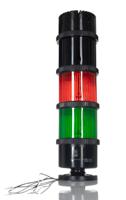 271-2237 RS PRO Green/Red Signal Tower, 12 Lights, 240 V ac, Screw Mount