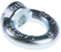 124-4843 RS PRO Carbon Steel Eye Nut, M16 Thread, 35mm Internal Eye Diameter, 63mm Outer Eye Diameter, 0.7t Load