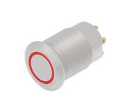 av12f10e312q04 TE Connectivity AV 12 Series Illuminated Push Button Switch, Momentary, Screw Mount, 12mm Cutout, SPST, Red LED, 24V,