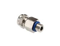52001877 Lapp SKINDICHT Series Nickel Nickel Plated Brass Cable Gland, M6 Thread, 2mm min., 3mm max., IP66, IP68