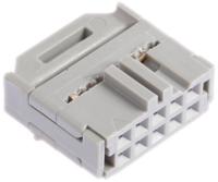 3473-6610 3M 10-Way IDC Connector Socket for Cable Mount, 2-Row