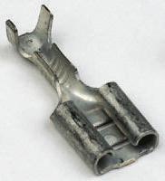 100495-2 TE Connectivity FASTON .250 Uninsulated Female Spade Connector, Receptacle, 6.35 x 0.81mm Tab Size, 0.5mm² to 1.5mm²