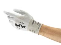 48130100 Ansell HyFlex 48-130 White Nylon Nylon, Polyurethane Glove, Size 10, Polyurethane Coating