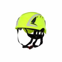 7100175100 3M X5000 Green Safety Helmet with Chin Strap, AdjustableVentilated
