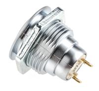 57m-110n ITW Switches 57M Series Push Button Switch, Momentary, Panel Mount, 16.1mm Cutout, SPST, Clear LED, 48V dc, IP67