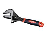 282-1244 RS PRO Adjustable Spanner, 200 mm Overall, 40mm Jaw Capacity, Bi-Material Handle