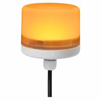 199-9732 RS PRO Amber Steady Beacon, 24 Vdc, Screw Mount, LED Bulb, IP66
