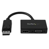 dp2hdvga StarTech.com 2 port DisplayPort to HDMI, VGA Adapter, 150mm Length - 1920 x 1200 Maximum Resolution